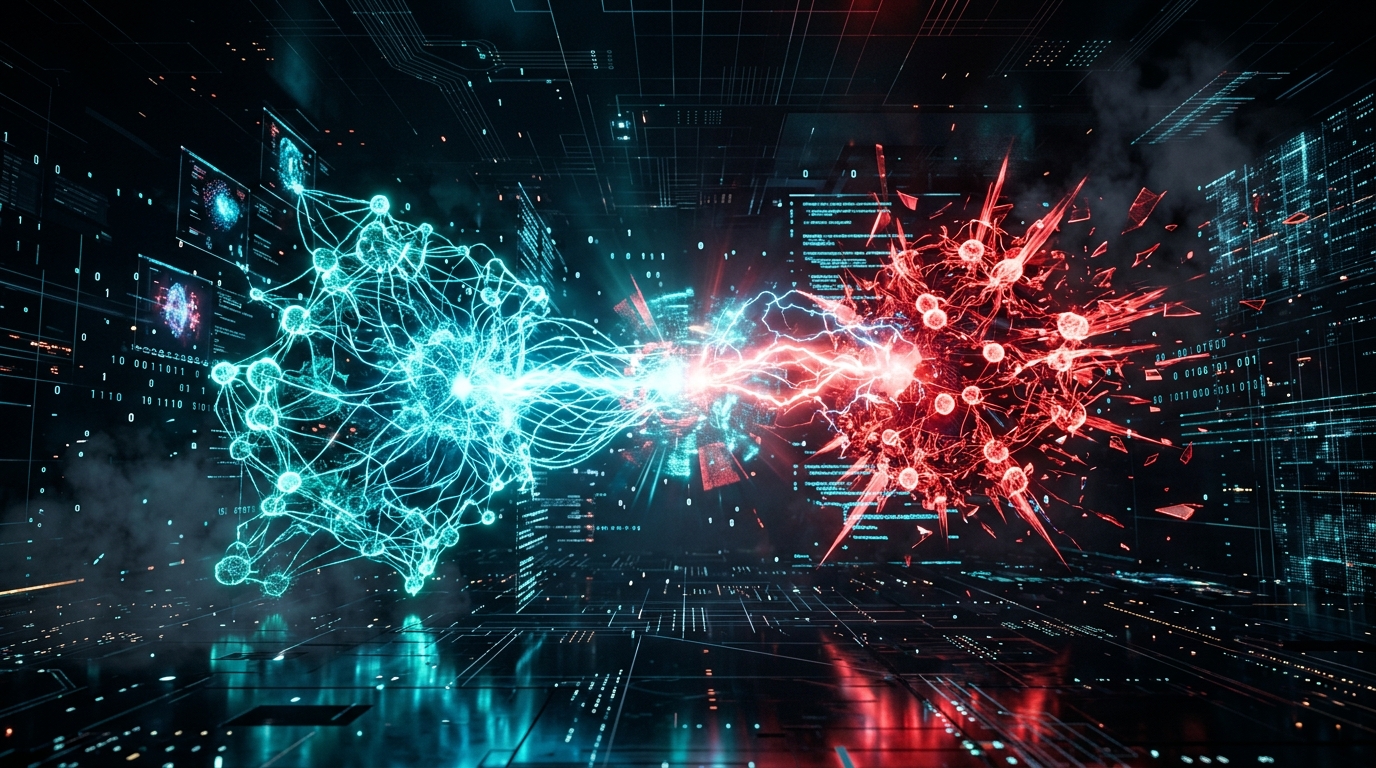 Autonomous Artificial Intelligence Neural Networks Competing in Digital Space
