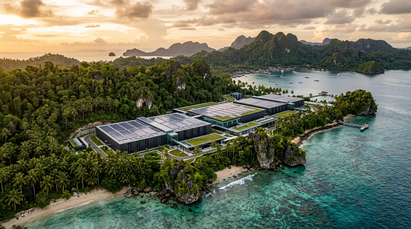 Sustainable Data Center Facility on an Indonesian Island